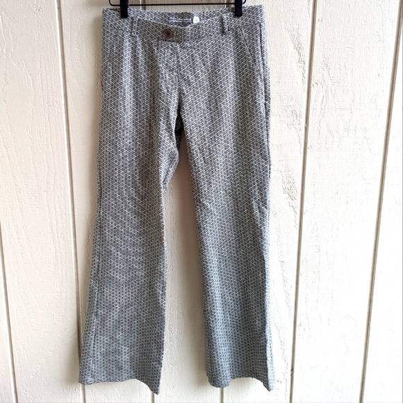 Betabrand Yoga Dress Gray Plaid Dress Pants Flare Medium